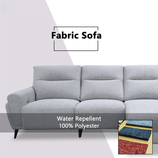 Xyrel Fabric Recliner L-Shaped Sofa by Esteller (Pet Friendly & Easy Clean)