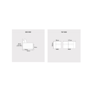 Shoalis Fabric Adjustable Backrest Sofa by Esteller (Pet Friendly & Easy Clean)