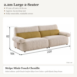 2.2m Large 2-Seater