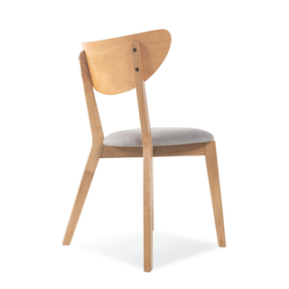 Leighton Black Faux Leather Wooden Dining Chair