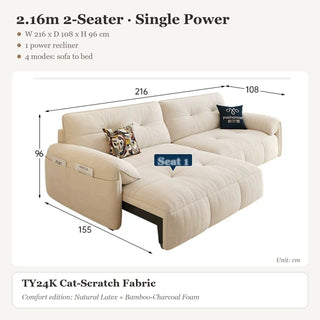 2.16m 2-Seater · Single Power