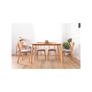 Leighton Black Faux Leather Wooden Dining Chair