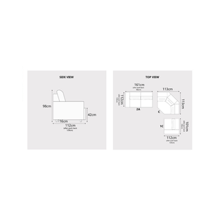 Istren Fabric Adjustable Backrest & Armrest Corner Sofa by Esteller (Pet Friendly & Easy Clean)