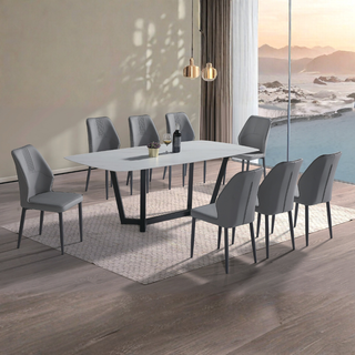Cambre Ceramic Dining Set (1+8)