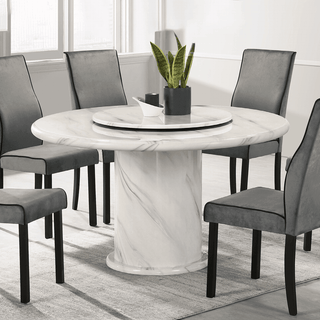 Fiorenzo Round Marble Dining Table (130cm)