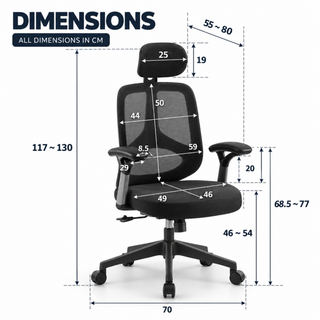 Rosviera High Back Mesh Office Chair