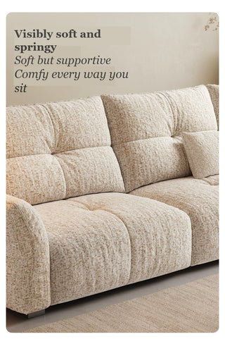 Visibly soft and springy