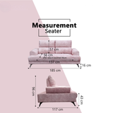 Corren Fabric Adjustable Backrest Sofa by Esteller (Pet Friendly & Easy Clean)