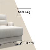 Yariel Fabric Adjustable Backrest L-Shaped Sofa by Esteller (Pet Friendly & Easy Clean)