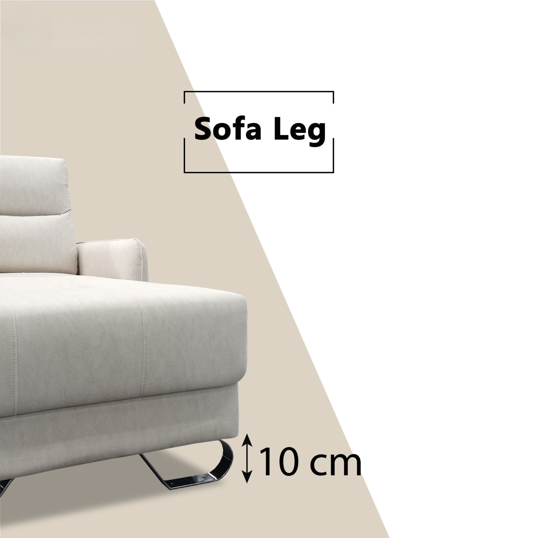 Yariel Fabric Adjustable Backrest L-Shaped Sofa by Esteller (Pet Friendly & Easy Clean)