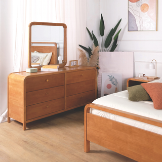 Tommy Wooden Senior Chest of Drawer with Mirror