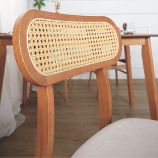 Fika Rattan Wooden Dining Chair