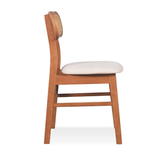 Fika Rattan Wooden Dining Chair