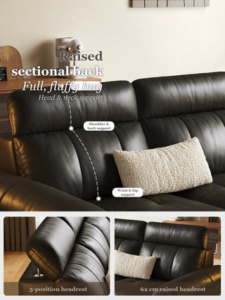 Raised sectional back