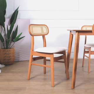 Fika Rattan Wooden Dining Chair