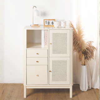 Vorie Wooden Buffet Hutch | Chest of Drawer