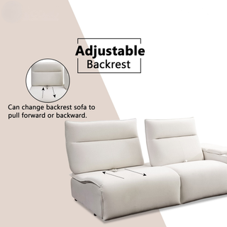 Fylar Fabric Adjustable Backrest & Armrest Recliner Corner Sofa by Esteller (Pet Friendly & Easy Clean)