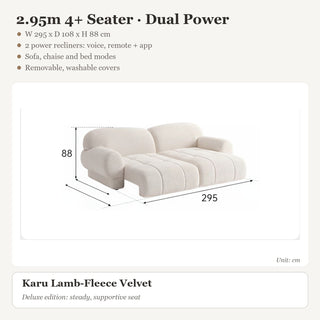 2.95m 4+ Seater · Dual Power