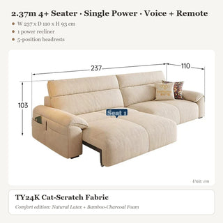 2.37m 4+ Seater · Single Power · Voice + Remote