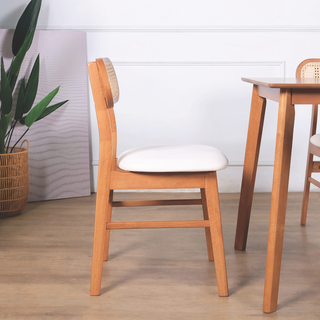 Fika Rattan Wooden Dining Chair