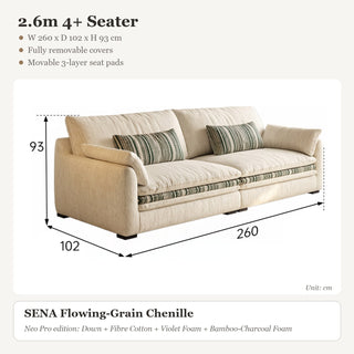 2.6m 4+ Seater