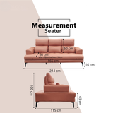 Veymar Fabric Adjustable Backrest Sofa by Esteller (Pet Friendly & Easy Clean)