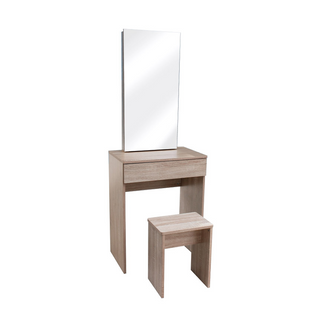 Clukas Wooden Dressing Table with Stool