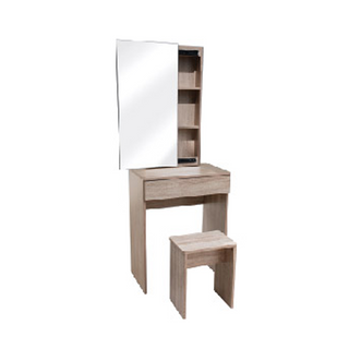 Clukas Wooden Dressing Table with Stool