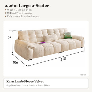 2.26m Large 2-Seater