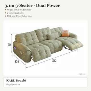 3.1m 3-Seater · Dual Power