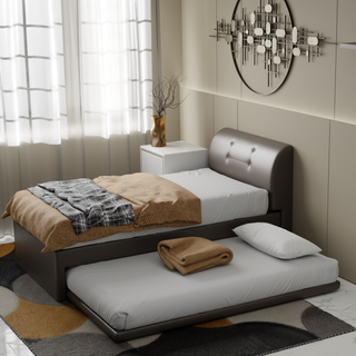 Megafurniture | Calloway Faux Leather 3 in 1 Pull Out Bed | Pull Out Bed