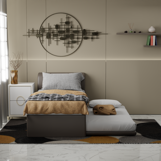 Megafurniture | Calloway Faux Leather 3 in 1 Pull Out Bed | Pull Out Bed