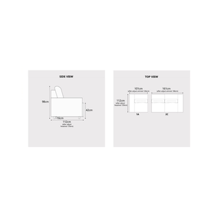 Arvel Fabric Adjustable Backrest & Armrest Sofa by Esteller (Pet Friendly & Easy Clean)