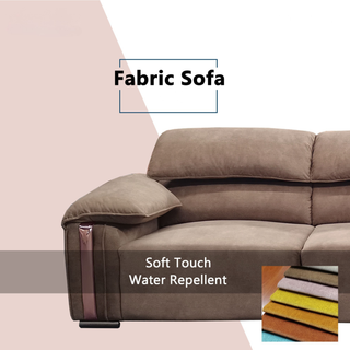 Elricon Fabric Adjustable Armrest Sofa by Esteller (Pet Friendly & Easy Clean)