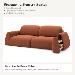 Storage · 2.83m 4+ Seater · Karu Lamb-Fleece Velvet