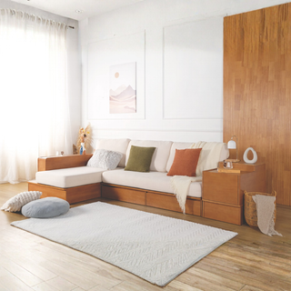 Pimmy Wooden Storage Sofa