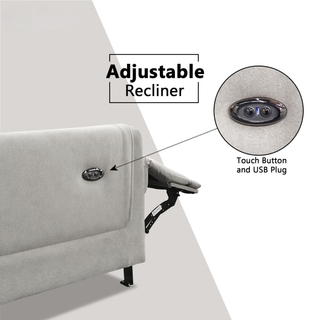 Korrel Fabric Recliner L-Shaped Sofa by Esteller (Pet Friendly & Easy Clean)