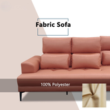 Veymar Fabric Adjustable Backrest Sofa by Esteller (Pet Friendly & Easy Clean)