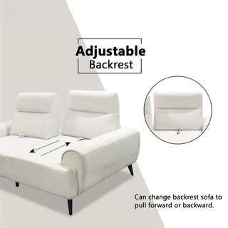 Brylor Fabric Adjustable Backrest Sofa by Esteller (Pet Friendly & Easy Clean)