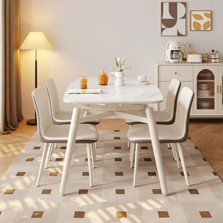 Verilon White Extendable Dining Set by Esteller