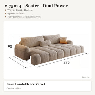 2.75m 4+ Seater · Dual Power