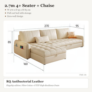 2.7m 4+ Seater + Chaise