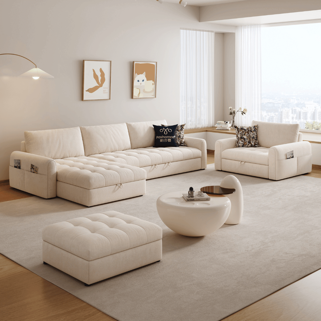 Perlino Fabric Sofa Bed by Esteller (Water Repellent & Pet Friendly)