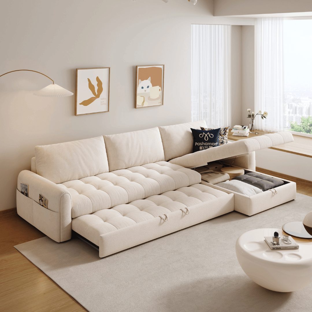 Perlino Fabric Sofa Bed by Esteller (Water Repellent & Pet Friendly)