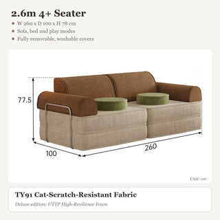 2.6m 4+ Seater