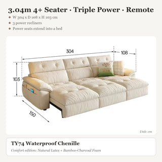 3.04m 4+ Seater · Triple Power · Remote