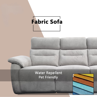 Xyvon Fabric Recliner Sofa by Esteller (Pet Friendly & Easy Clean)