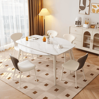 Verilon White Extendable Dining Set by Esteller