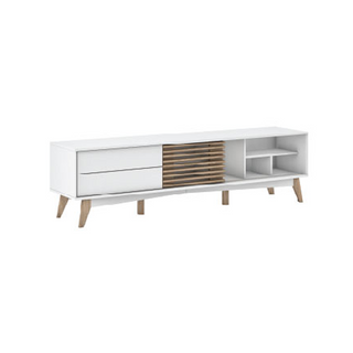 Xandra White Living Room Set <br> (Coffee Table + TV Console + Chest of Drawer)