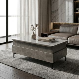 Forae Lift-Up Sintered Stone Storage Coffee Table